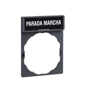 Porta etiqueta c/etiqueta  parada-marcha