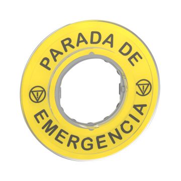 Harmony xb4 - etiqueta parada de emergencia 3d