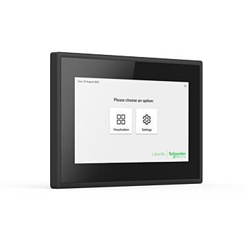 Pantalla táctil 7" cliente spacelogic knx negro