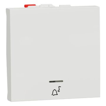 New unica pulsador 2 mod timbre led localiz polar