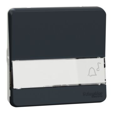 Mureva styl pulsador con portaetiqueta ip55 gris