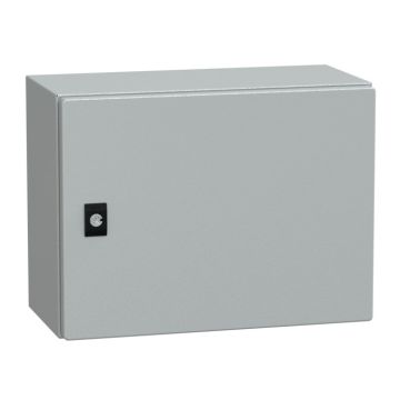 Spacial crn con puerta ciega sin placa de montaje alt300xanch400xprof200; ip66; ik10; ral7035