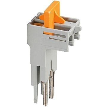 Switching jumper, 2pts, for nsytrv62ttd terminal, orange