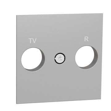 Caratula toma tv/fm aluminio