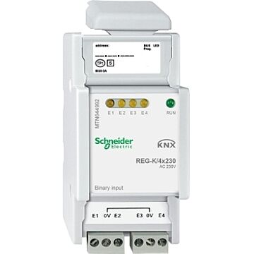 Knx - entrada binaria carril din 4 entradas 230 v