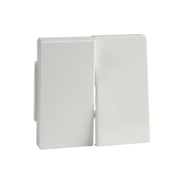 Tecla doble protección frontal mecanismo aquadesign blanco