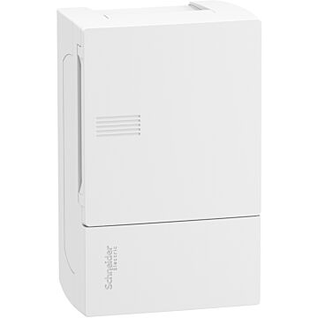 Resi9 mp - caja de distribución - superficie - 1 fila - 4 mód. - puerta blanca