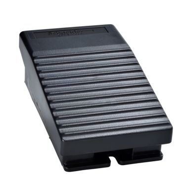 Interruptor de pedal único xpe-a - sin tapa prot. - plástico - negro - 2nc+2no