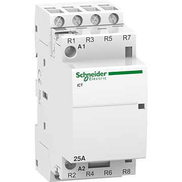 Contactor modular acti9 ict 25 a 4 p 4 nc 230/240v ca