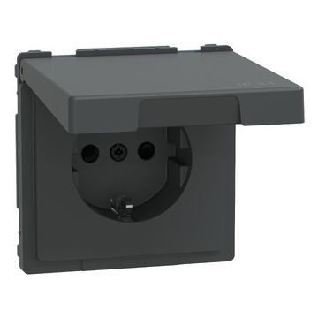Schuko completo ip44 d-life antracita