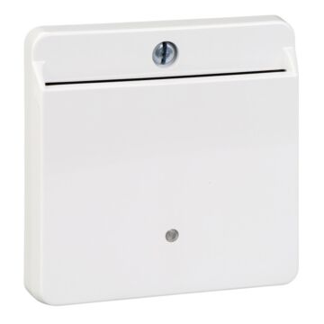Tapa tarjeta con visor elegance blanco activo