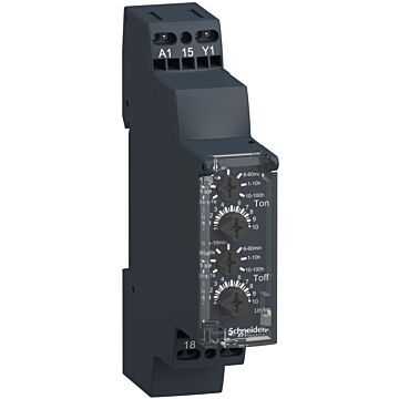 Temporizador intermitente asímetrico 24…240v