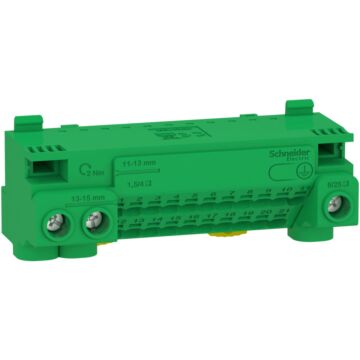 Earth screwless terminal block 24 holes (3x25+21x4) + jumper