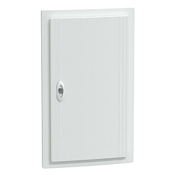 Envolvente modular, prismaset xs, 3 filas 13 módulos , empotrar, puerta blanca