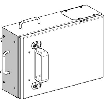 Cofret de derivación para fusible nf - t00 - 160 a con aislador - 3l + n + pe