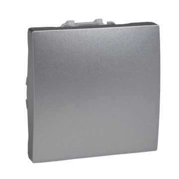 Pulsador ancho aluminio serie unica top