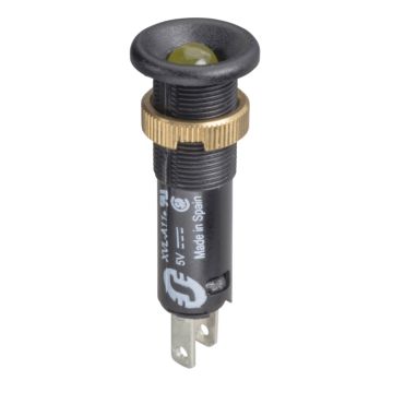 Luz piloto  ø8 - ip40 - amarillo-naranja - led sobresaliente incluido - 24v - rápidoon