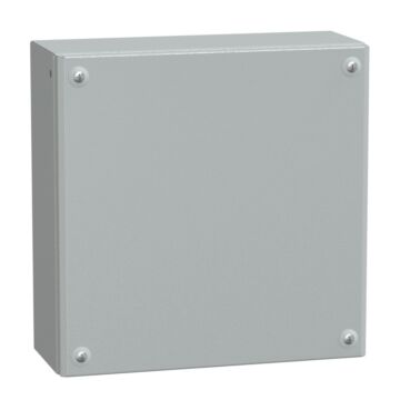 Caja industrial de metal con puerta ciega  h300xw300xd120 ip66 ik10 ral 7035