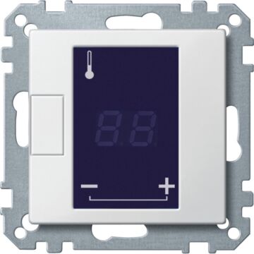 Tapa para termostato de temperatura con pantalla táctil marfil