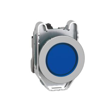 Piloto flush  luminoso azul 24v