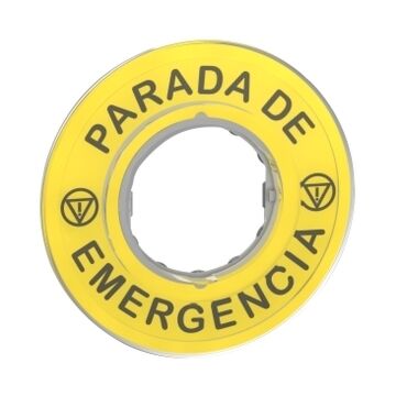 Harmony xb4 - etiqueta parada de emergencia 3d