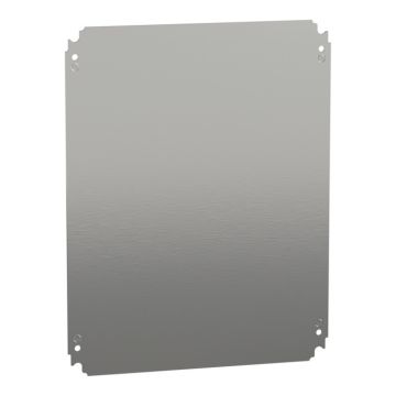 Placa de montaje metálica plana alt500xanch400mm de acero galvanizado