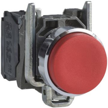 Pulsador saliente 1nc rojo