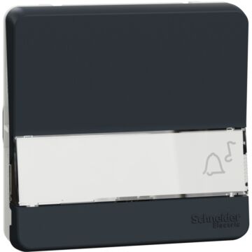 Mureva styl pulsador con portaetiqueta ip55 gris