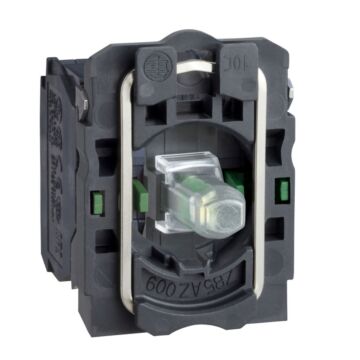 Cuerpo diámetro 22mm 230-240v 2 na con led verde tornillo embellecedor plástico