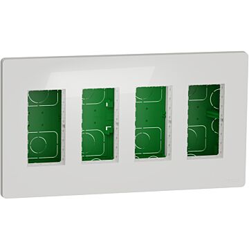 New unica system+ - puesto de trabajo - 4 columnas - empotrar - polar