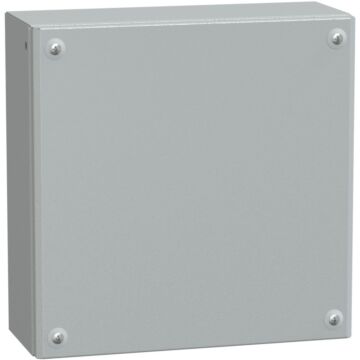 Caja industrial de acero con puerta ciega, panelset sbm,  h300xw300xd120 ip66 ik10 ral 7035