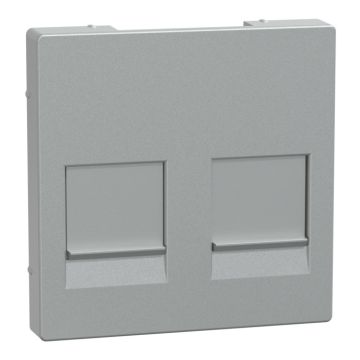 Tapa keystone rj45 doble aluminio