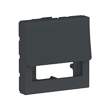 New unica tapa fibra optica apc dupl antracita