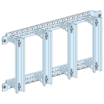 Placa soporte g 4 filas vertical bornas