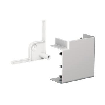 Ángulo plano para canal 80x55 107x57x107 aluminio