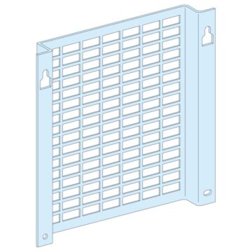 Placa soporte perforada embutida 6 módulos-g