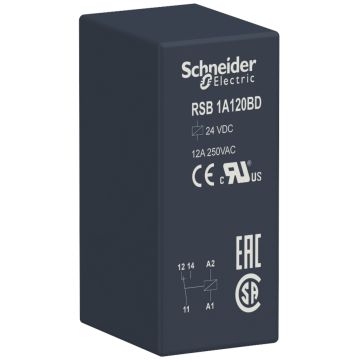 Zelio relay - relé de interfaz enchufable, 12 a, 1 nanc, 24 v cc