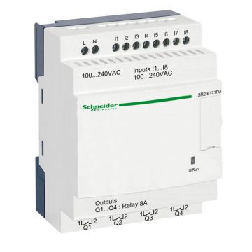 Zelio logic - relé programable compacto zelio logic - 12 e s - 100..240 v ca - reloj - sin pantalla