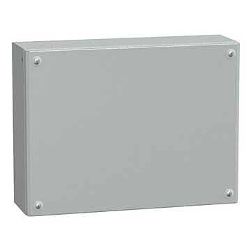 Caja industrial de acero con puerta ciega, panelset sbm,  h300xw400xd120 ip66 ik10 ral 7035