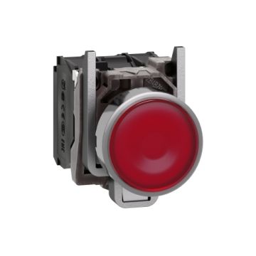 Harmony xb4 - pulsador  luminoso  led 24v na+nc rojo