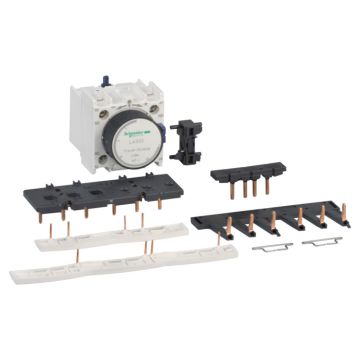 Kit para montar arrancadores estrella delta, para 3 contactores lc1d09-d38 estrella idénticos, con bloque de temporización