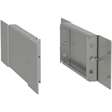 Zócalos de acero inoxidable, juego de 2 laterales d400xh100 304l