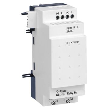Módulo de extensión de e/s discreta - 6 i o - 24 v dc - para zelio logic