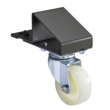 4 wheels (2 free, 2 with locking system) for transport with individual plinth