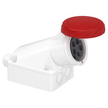 Pratika industrial socket - 32 a - 3p + n + e - 380...415 v ac - ip67