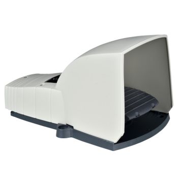 Interruptor de pedal único xpe-g – con tapa – plástico - gris - 1nc+1no