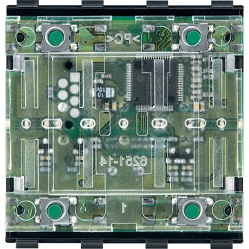 Knx - módulo para pulsador 2 elementos - elegance