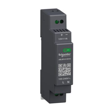 Fuente de alimentación regulada, 100-240v ac, 12v 1 a, monofásica, modular