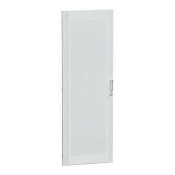 Puerta transparente, prismaset p, ip30, 650mm (an.) x 2.000mm (alt.), 36 módulos, blanca, ral 9003