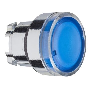 Harmony xb4 - cabeza  pulsador  luminoso  rasante azul